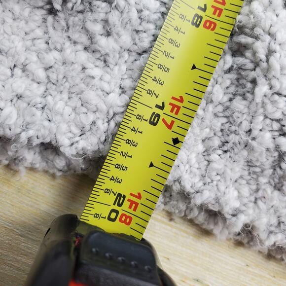 EXPRESS Light Grey Cowl Neck Ruffled Sweater - Picture 7 of 10